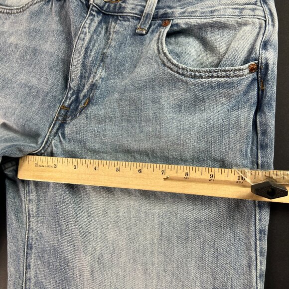 Pistola Jean Women 29x30* Bobbie High Rise Cross Over Wide Leg Blue Denim Tag 28 - Picture 14 of 16